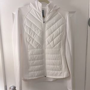 Never been worn, White zip-up Jacket